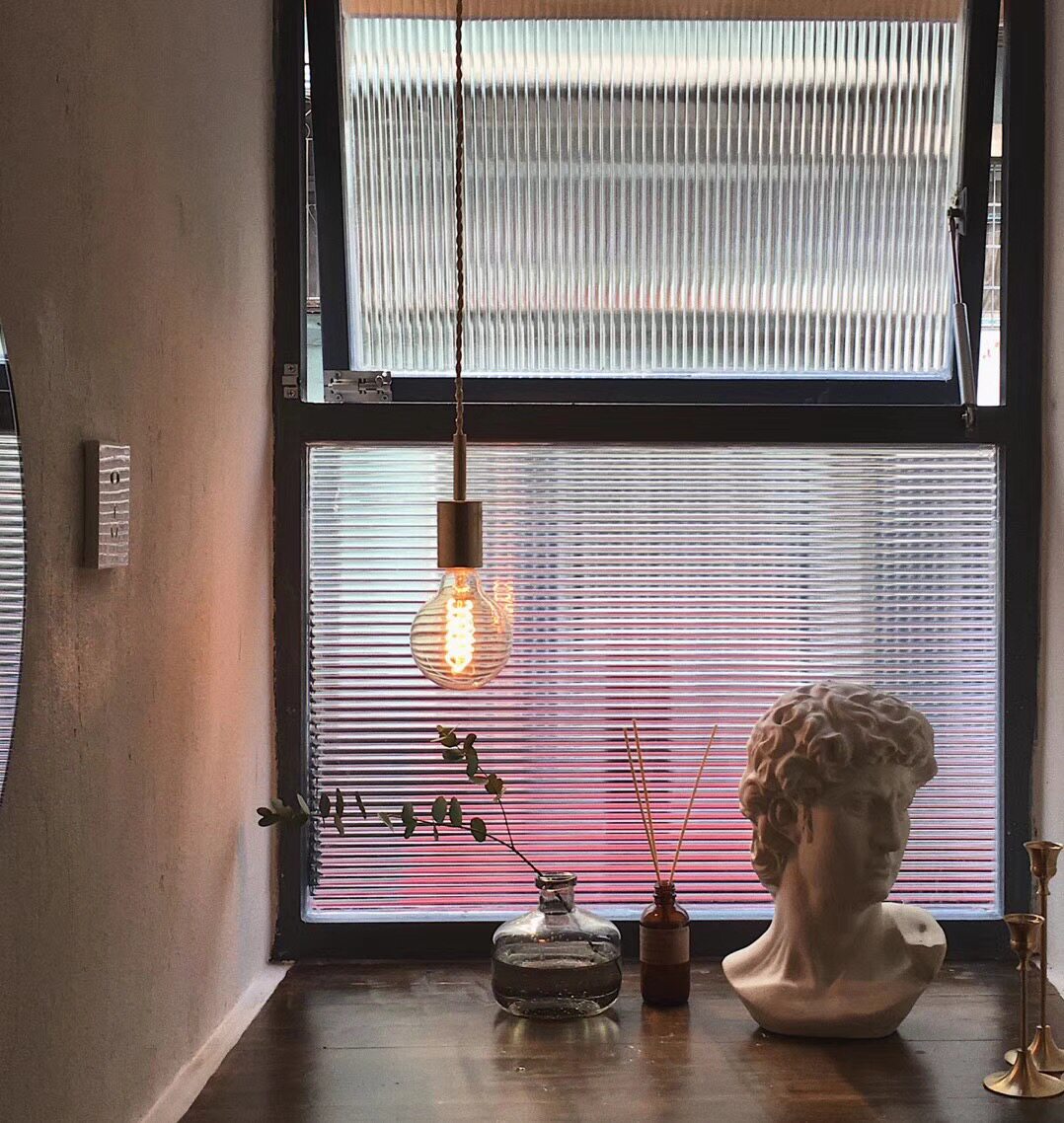 All-copper brass single head Nordic minimalist art restaurant creative minimalist bathroom restaurant aisle chandelier quality