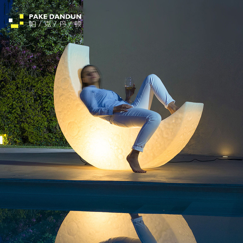 đèn solar sân vườn Đèn cỏ biệt thự ngoài trời không thấm nước đèn mặt trăng bầu không khí sân nhỏ cảnh quan đèn tầng trên cùng sân thượng bố trí ban công nhỏ đèn solar sân vườn đèn năng lượng mặt trời cắm sân vườn