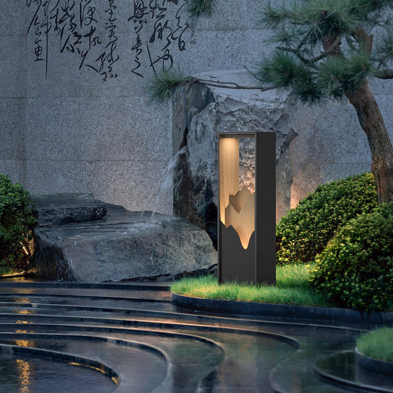 Phong cách Trung Quốc mới đèn sân vườn năng lượng mặt trời đèn bãi cỏ ngoài trời không thấm nước công viên cảnh quan không khí đèn khu dân cư dự án đèn biệt thự đèn sân vườn năng lượng mặt trời đèn sân vườn năng lượng mặt trời