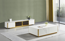 Slate coffee table light luxury modern combination TV cabinet