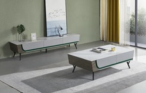 Slate coffee table light luxury modern combination TV cabinet