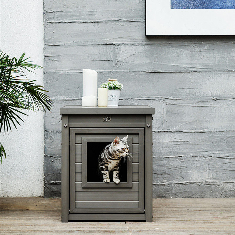 Export to the US ecoflex cat toilet cat sandbasin closed indoor and outdoor cat house pet furniture supplies