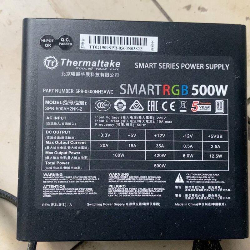 Negotiable Price for a Disassembled 500W Thermaltake Rgb 500W Unit
