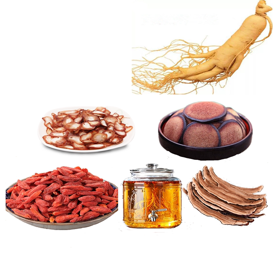 Ginseng, wolfberry, deer antler, deer whip, ginseng, tea and wine