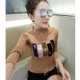 Mùa thu đông mới mỏng cộng với áo len nhung nữ dài tay đa năng trùm đầu bó sát nửa cổ cao chạm đáy áo len ao len nu