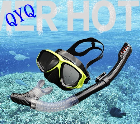 2011 diving mask breathing snorkeling tube set myopia flat light anti-fog adult men and women style