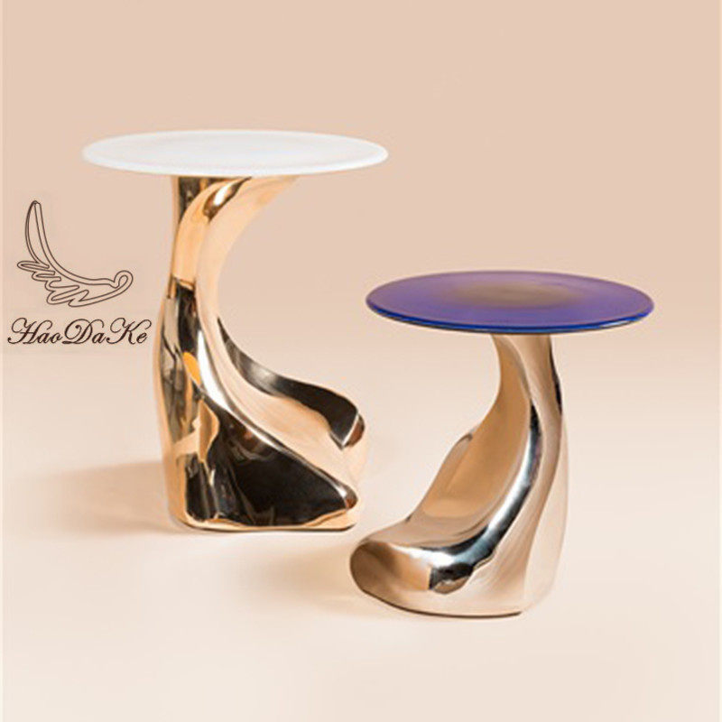 Eric Schmidt table fibreglass mesh red marble sofa tea table living-room corner a few profiled sides