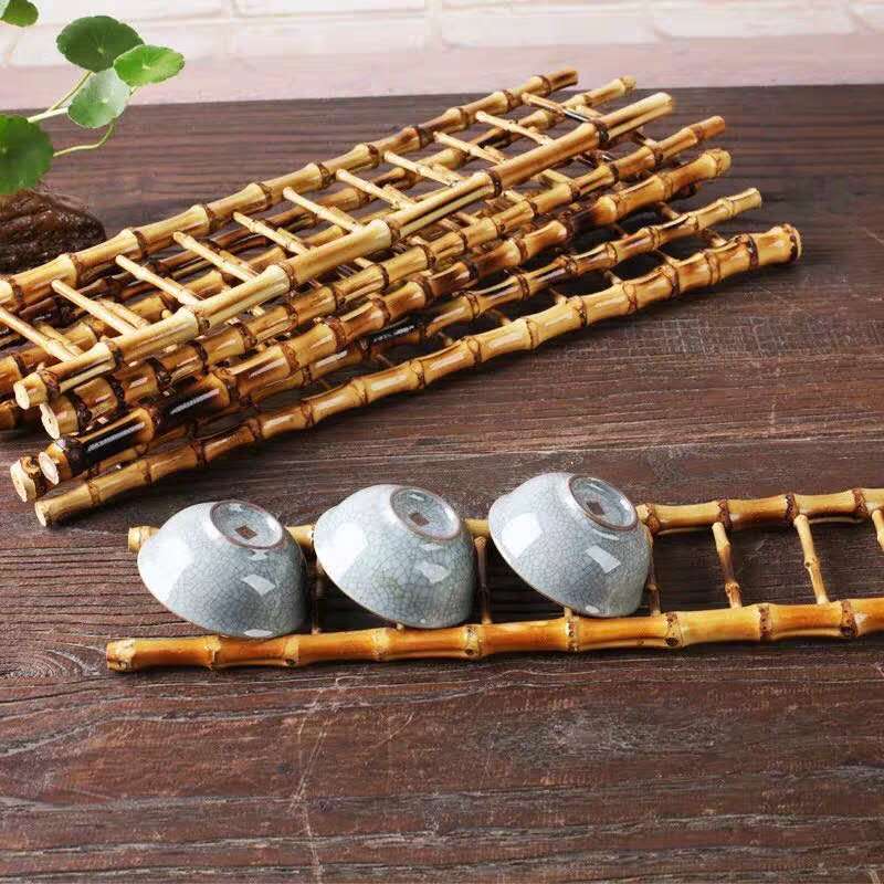 Bamboo ladder cold dish decorated Japanese cuisine decorated dishes hotels Salmon creative plate