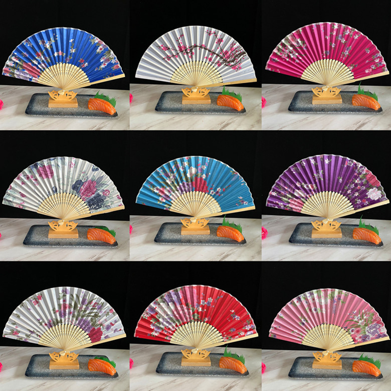 Wind fan sashimi styling fan creative hotel dishes Decorative Bamboo fan Japanese style cuisine styled disc head embellished
