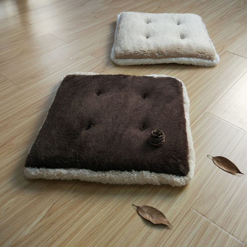 Export to Japan winter thickened lamb velvet chair cushion student cushion dining chair cushion office fart mat tatami cushion