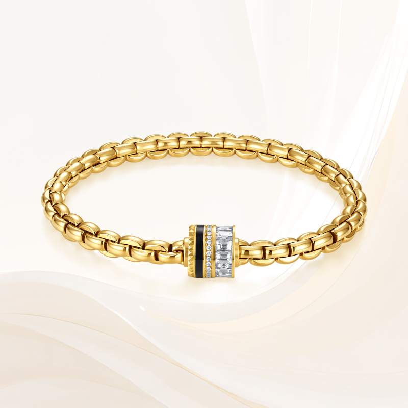 18K Gold Elastic Bracelet with an Italian Retro High-End Feel, Grape Vine Jewelry, Minimalist Style, Ring Buckle, Smooth Surface Bracelet 18K Gold Elastic Bracelet with an Italian Retro High-End Feel, Grape Vine Jewelry, Minimalist Style, Ring Buckle, Smooth Surface Bracelet