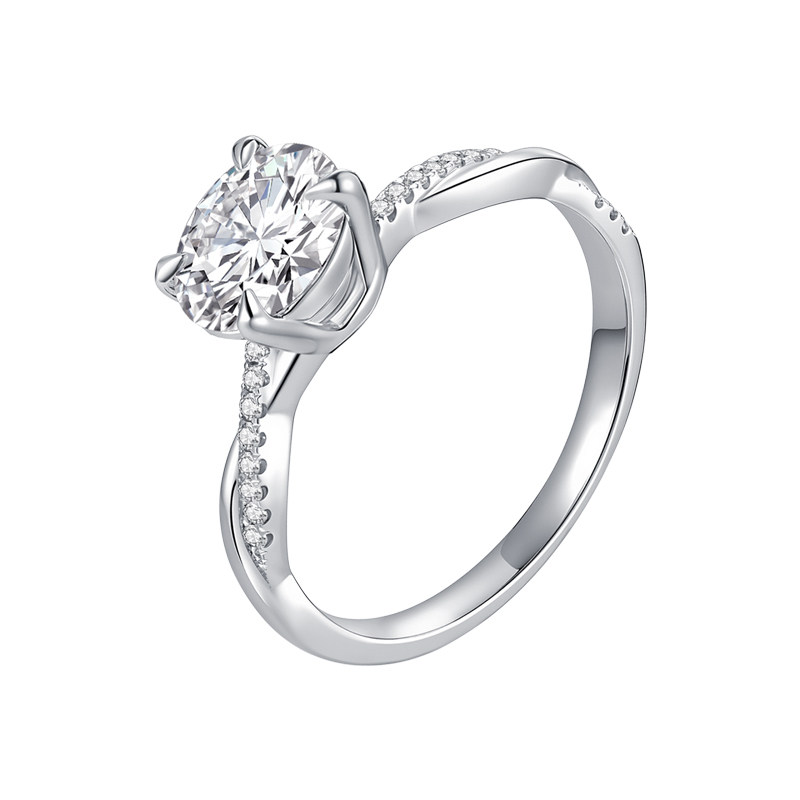 Кольцо Leo Star Diamond белое золото снежинка 0.5 карата