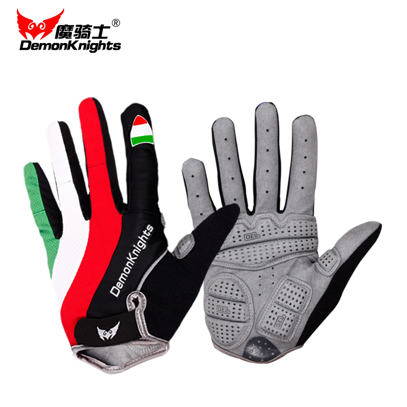 Spring and Autumn Cycling Gloves Road Bike Gloves Full Finger Shock Absorption Men and Women Mountain Bike Riding Gloves Riding Equipment