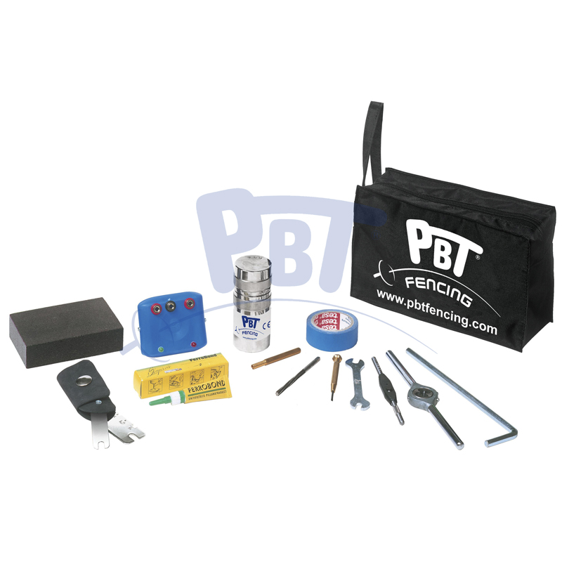 Hungarian PBT Import Coaching Kit Fencing Maintenance Tool contains tester poise screw tapping rubberized fabric