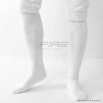 Escrime Socks Équipement descrime Coton blanc Couleur blanche Concours intérieur Apply Bullet Stocking Fencing Shoes (deux pièces)