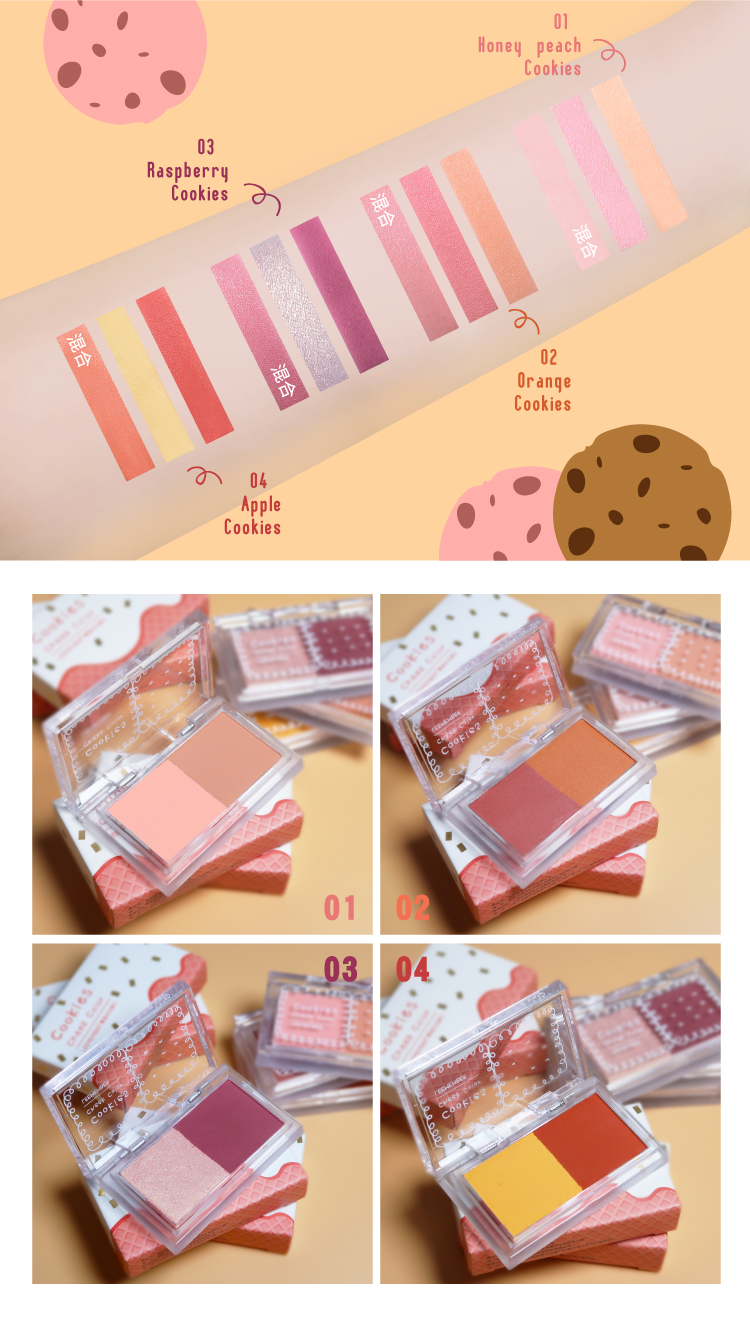 Tomato Scrambled Egg Bran Red LEEMEMBER 荔 Phấn má hai tông màu 04 Apple Cookie Gửi Brush - Blush / Cochineal má hồng mac peaches