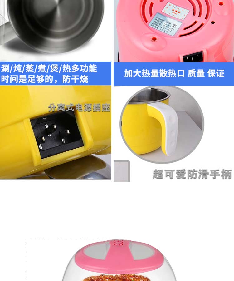 Trứng hấp ba lớp đa năng công suất lớn Bếp trứng hai lớp tất cả inox mini hấp trứng tự động tắt nguồn noi lau mini