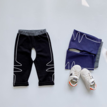 Baby Pure Cotton Open Crotch Pants Spring Fall Outside Wearing Baby Pants Crotch Open Loose Pants Boy Sports Pants Children Casual Pants