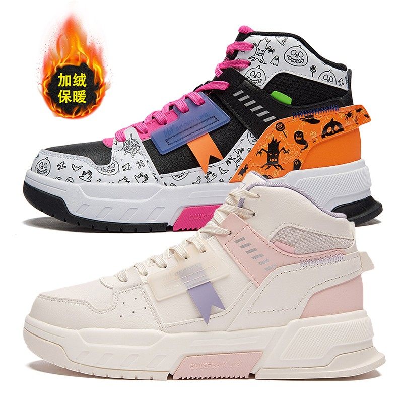 361 Sneakers Women Cotton Shoes Plus Suede 2021 Winter New 361 Degrees Gmao Warm Casual Shoes Women Anti Slip Women Shoes