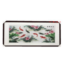 Pure handmade new boutique Suzhou embroidery painting Su embroidery finished hanging painting porch decorative painting 60160 years more than 3