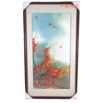 Handmade new boutique Suzhou embroidery painting Su embroidery finished hanging painting porch decorative painting 50100 Maple Leaf