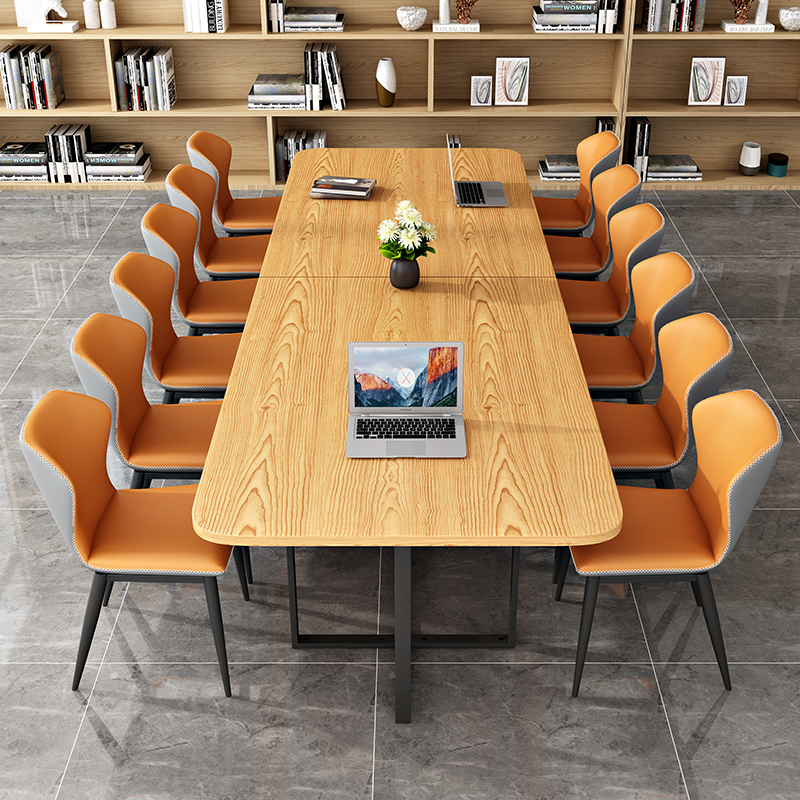 Conference table long table simple modern large library reading room script killing office training strip table and chair combination