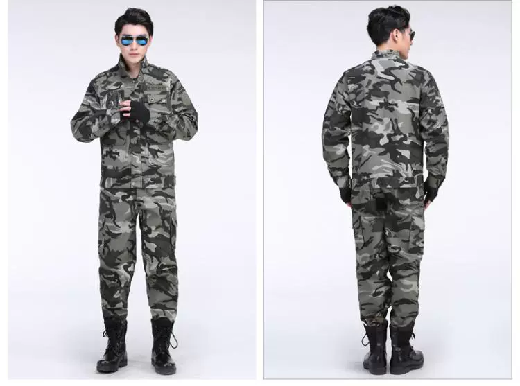 Ngụy trang phù hợp với quần yếm nam dụng cụ đồng phục huấn luyện quân sự mùa hè - Những người đam mê quân sự hàng may mặc / sản phẩm quạt quân đội boot quân đội