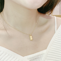 Marry light extravagant small fortune plated 18k yellow gold small BRICS delicate pendant quality sensation home little rich lady