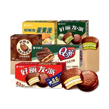 好丽友下午茶巧克力派糕点早餐