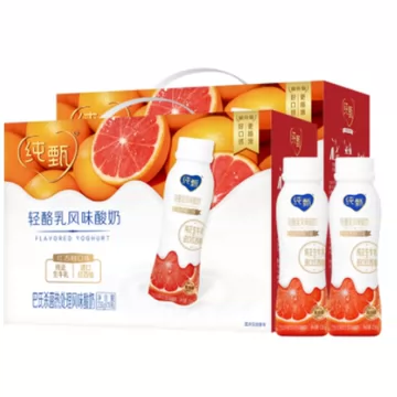 蒙牛•纯甄红西柚味酸奶230g*10瓶*2箱