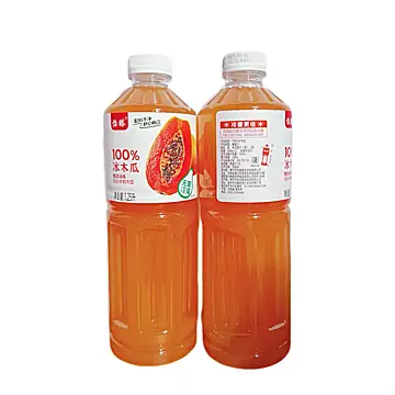 强烈安利！怡滕木瓜汁1.25L*2瓶