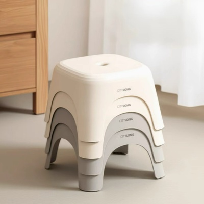 禧天龙塑料矮凳家用加厚客厅沙发结实防滑耐用