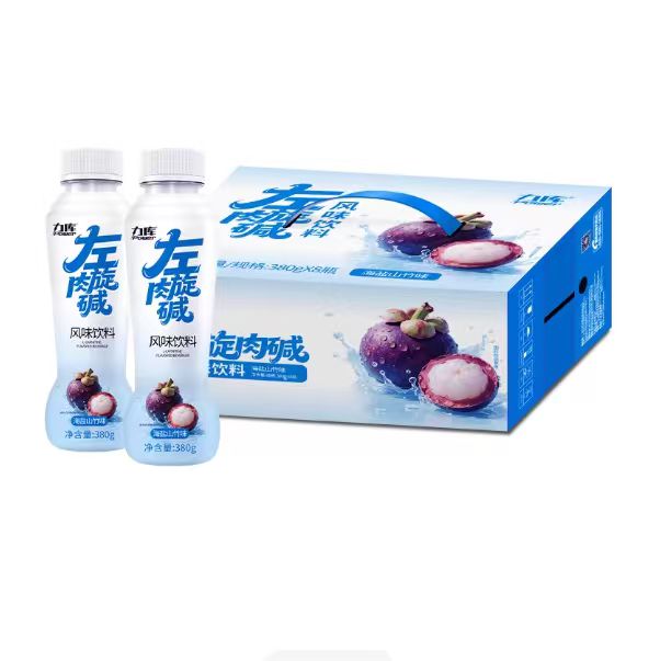 力库左旋肉碱0糖0脂海盐山竹味380g*8瓶运动健身补水风味饮料整箱