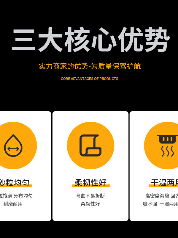 Sponge Sand Block Sandpaper Wall Putty Polishing Sand Block Woodworking Furniture Polishing Artifact Beautiful Seam Sponge Sand Block