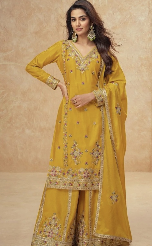 Indian Imported Women's Clothing 2025 New Style Fashionable Elegant Embroidered Sequins