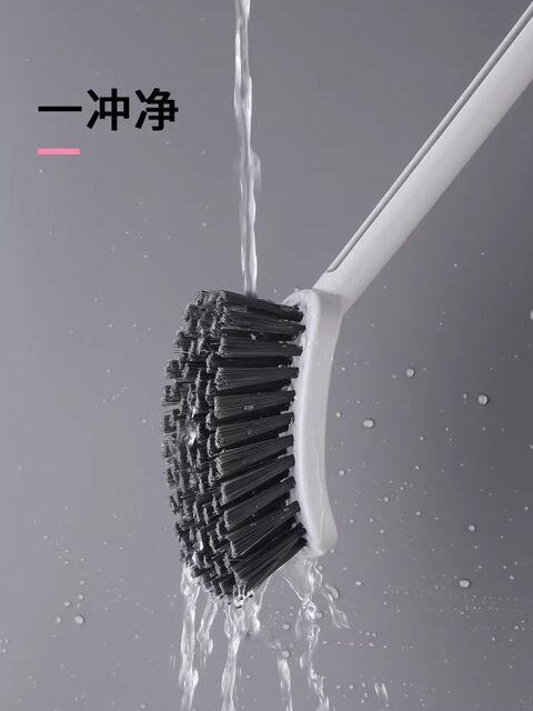 Antibacterial long-handled toilet brush with no dead ends, household toilet brush, bathroom wall-mounted artifact, toilet wall-mounted