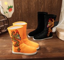 Старинная одежда-обувь Dragon Tatcoed Boots Emperor Dragon Boots Cотдохнурованные сапоги мужские и мужские сапоги на сапогах Queens Boots Shoots