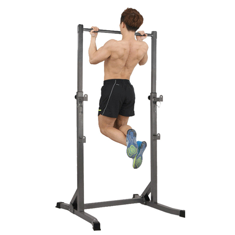 Fitness single bar squat rack Indoor multi-function pull-up Family barbell bench press Adjustable home weightlifting bed