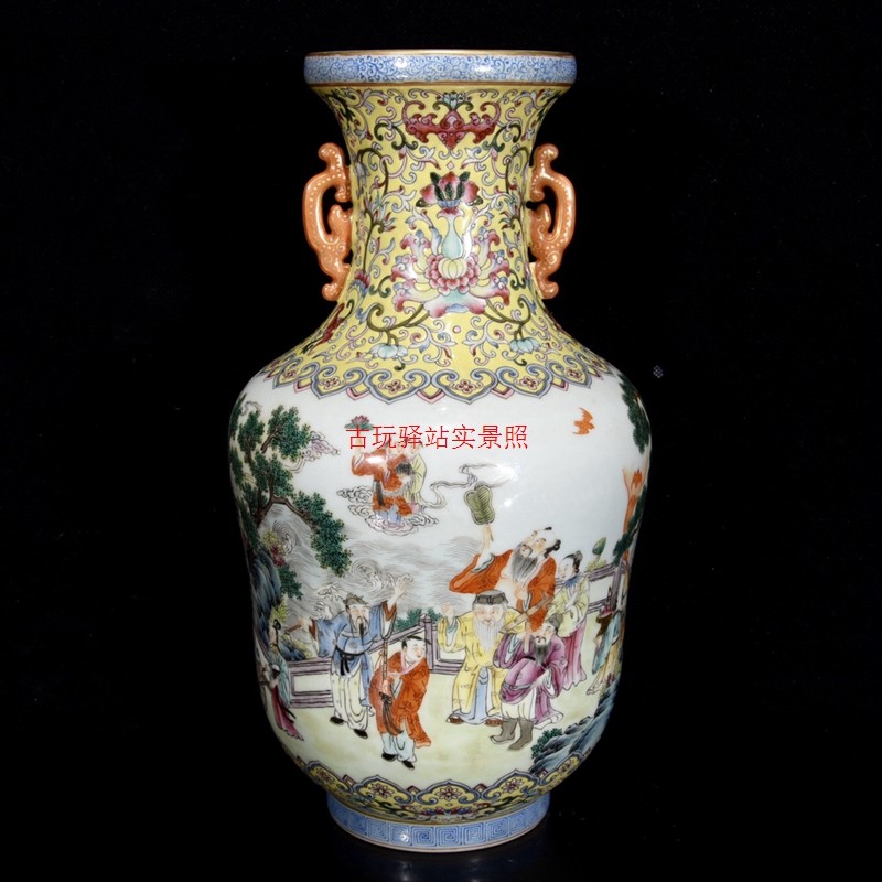 専用　中国清時代　大清嘉慶年製粉彩草花文中皿21㎝ 東Y7-0902⭐︎2Fトトヒ 専用 中国清時代 大清嘉慶年製粉彩草花文中皿21㎝ 東