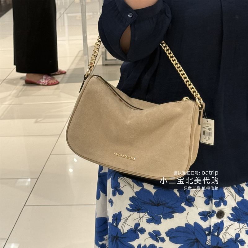Michael Kors Mk Women's Bag Carmela Women's Underarm Crescent Bag Large Size Camila Handbag Crossbody Bag
