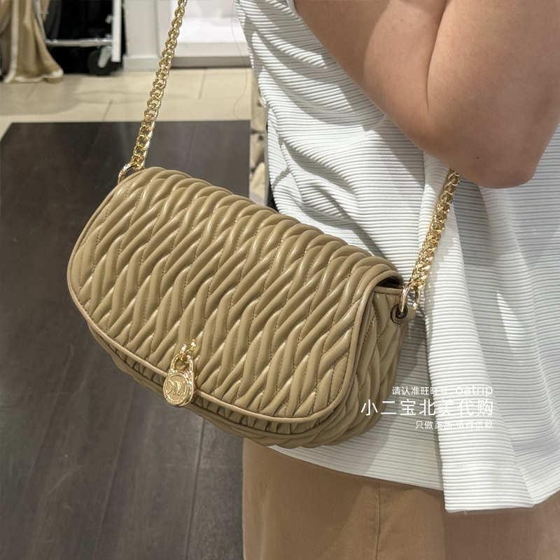 6.6 New Arrival Michael Kors Mk Mila Women's Medium Lock-Decorated Shoulder Bag Underarm Bag New Product
