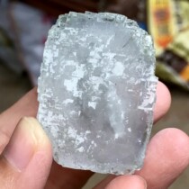 Chenzhou purple pointed white wood and fluorite symbiotic luster natural mineral crystal specimen cat mine ornaments