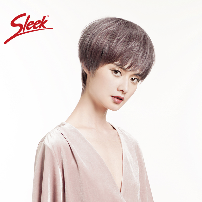 sleek wig woman short hair set fluffy natural neutral handsome gas fake boy minus age fashion Korean wind mesh red headgear