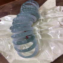 Myanmar jade bracelet pickle leak female bracelet jade ice glutinous natural jade bracelet female jade bracelet floating flower