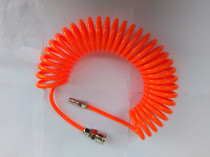 PU spring air pipe hose air compressor spring pipe air pump high pressure telescopic hose spiral air pipe with joint