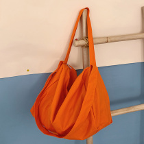 Ins Super Fire Solid Color Fitness Bag Women's Large Capacity Single Shoulder Cross Bag Leisure Sports Joker Travel Bag Joker