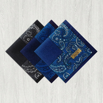 Made in Japan thin handkerchief mens cotton sweat-absorbing mens handkerchief cotton suit pocket towel Paisley square towel