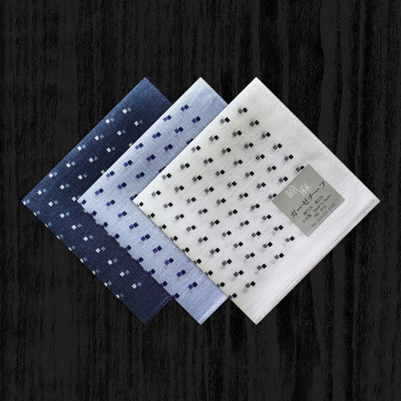 Japan Made in cotton numb men's handkerchief Sweat Thin handkerchief Tampon Business Man's Hand Towel Square Point Soft And Breathable