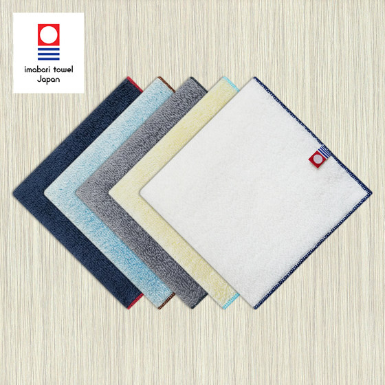 Japanese-made imabari towel small handkerchief thick cotton sweat-absorbing cotton solid color terry square towel imabaritowel