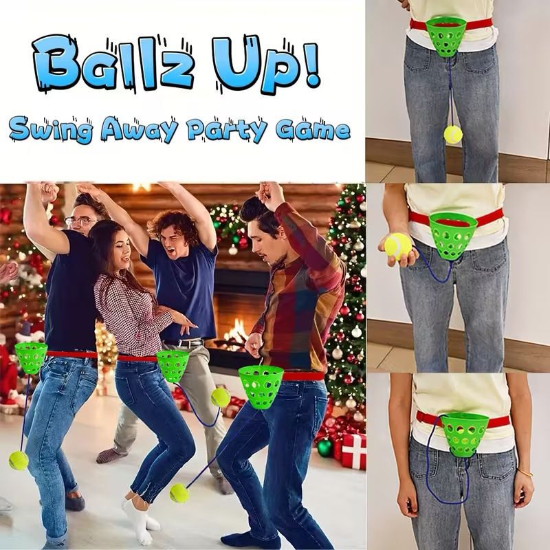 Cross-Border Popular Swing Bucket Game, Swing Ball Game, Hammock Party Bucket Game for Eye and Waist Coordination